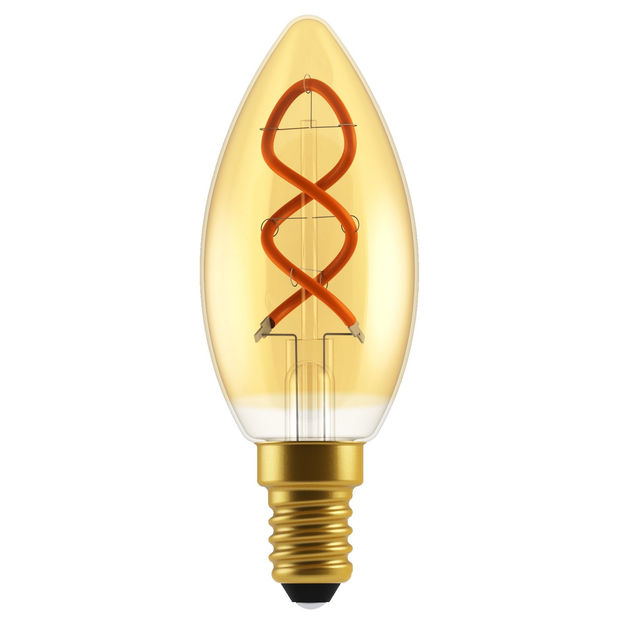 Nordlux Deco E14 C35 Spiral диммируемая 2200 K 200 лм Light Bulb Gold colour