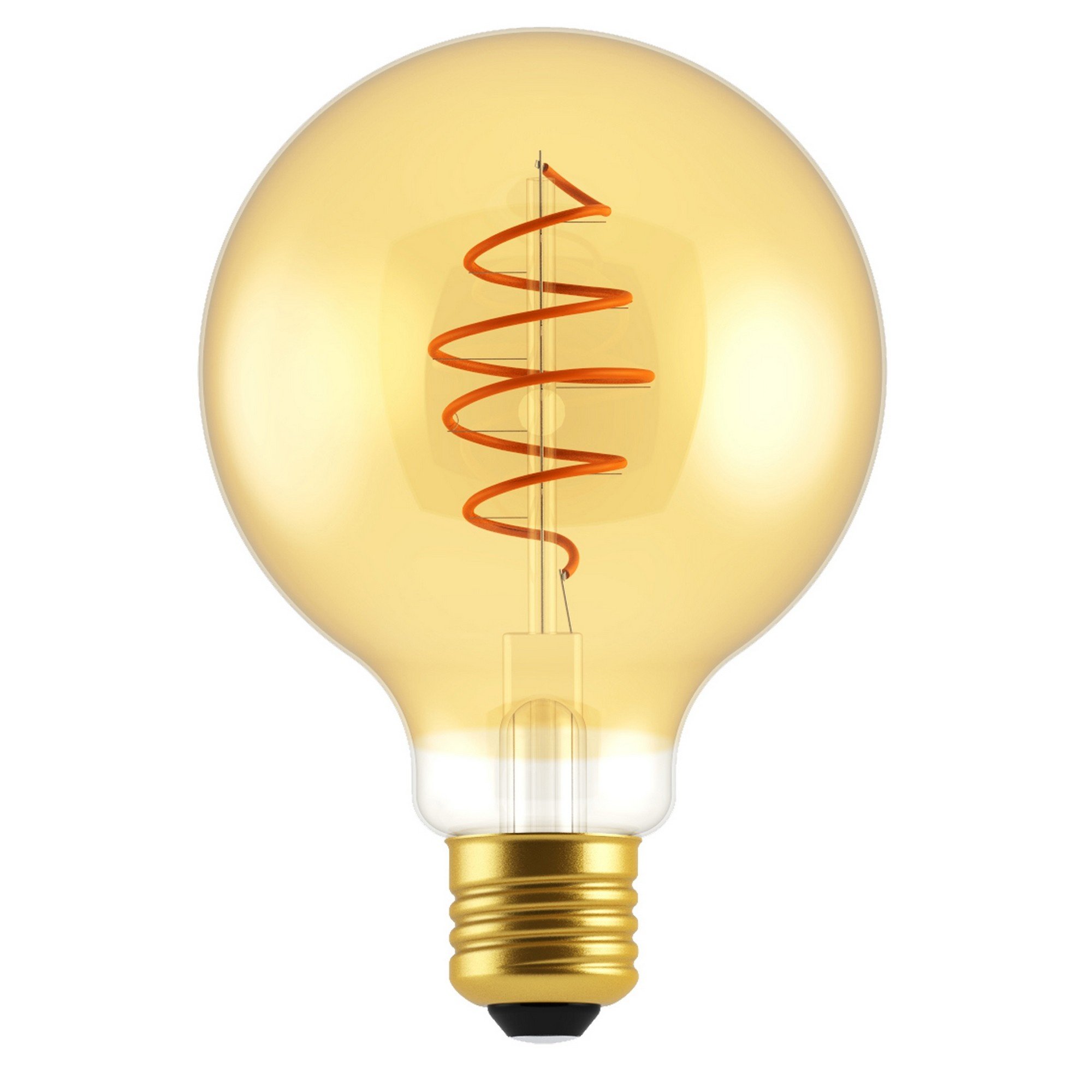 Nordlux Deco E27 G125 Spiral диммируемая 2200 K 400 лм Light Bulb Gold colour