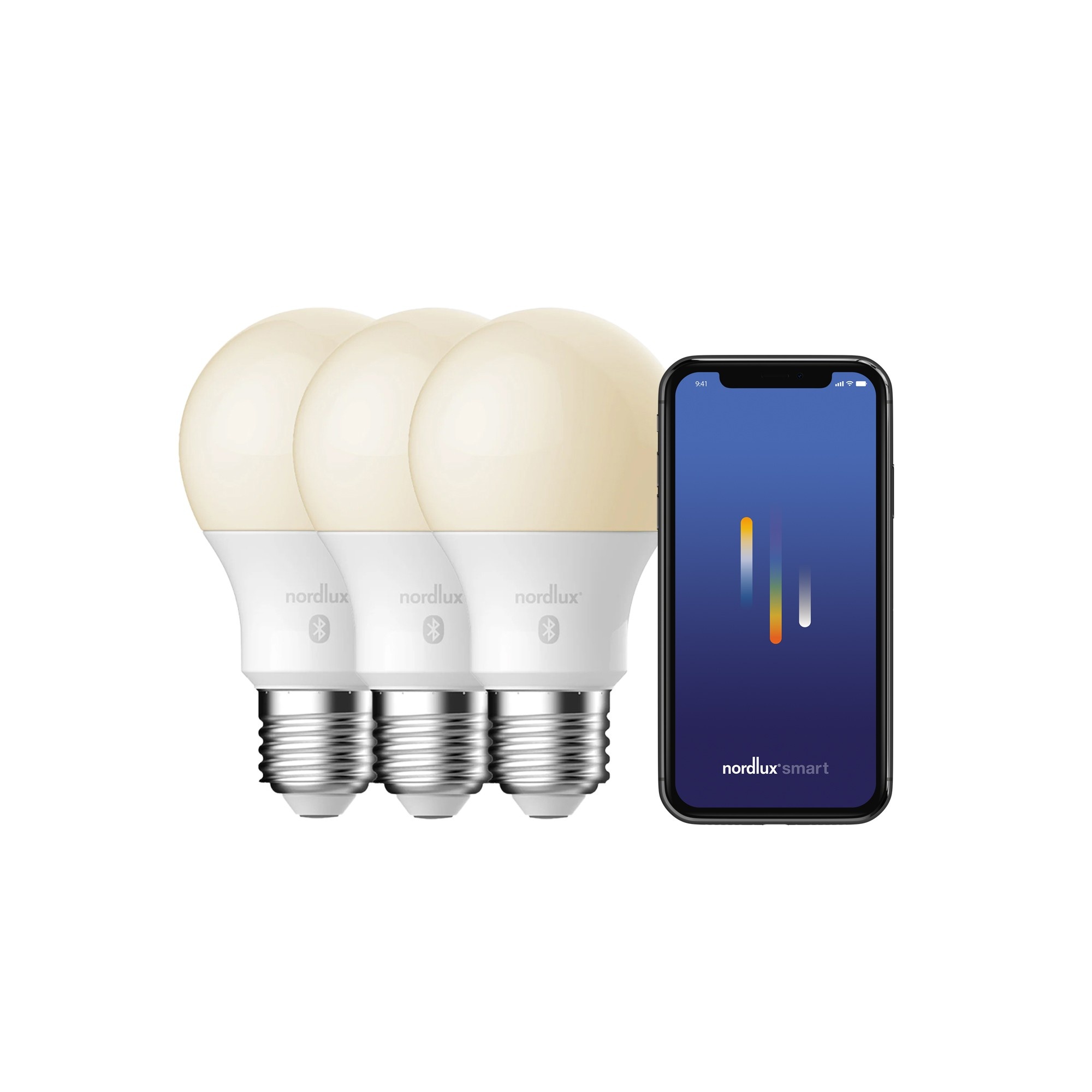 Nordlux Smart E27 3 шт. в упаковке A60 2200-6500 K 900 лм Light Bulb белый