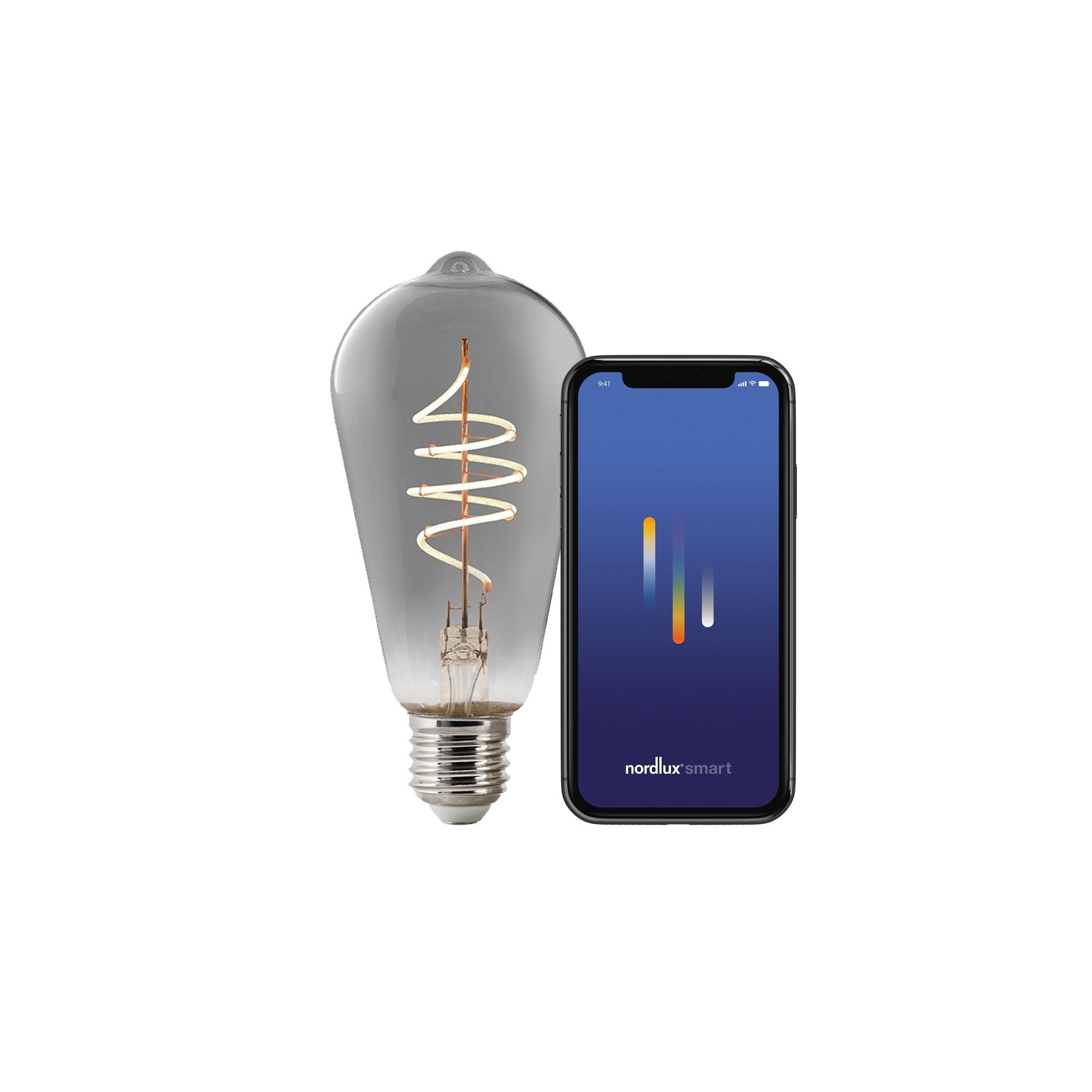 Nordlux Smart E27 ST64 1800 K 100 лм Light Bulb дымчатый