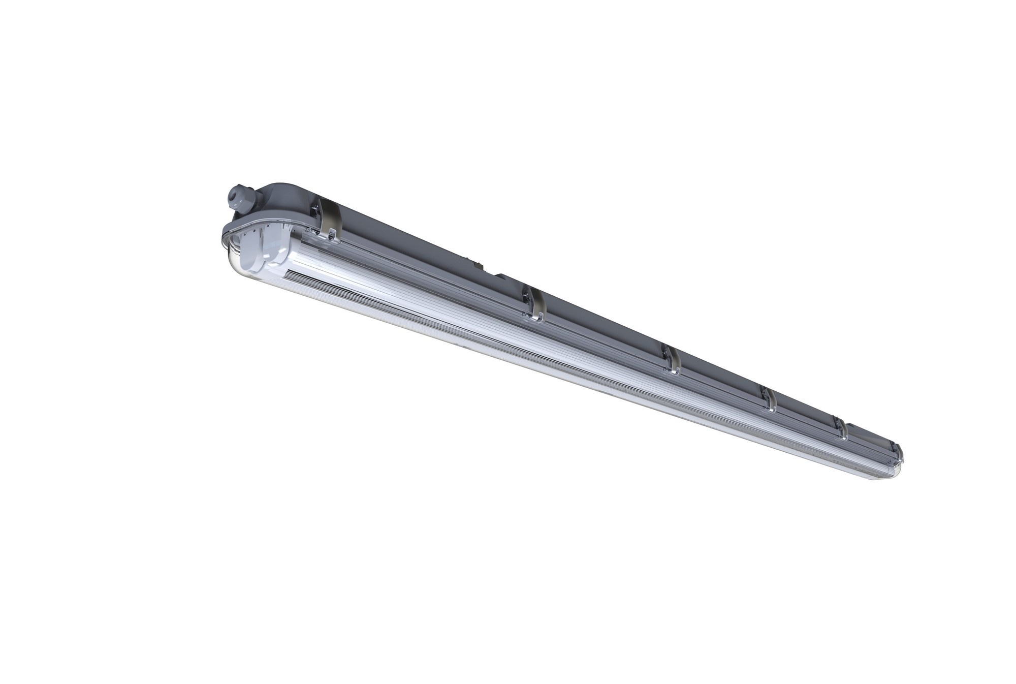 Nordlux Works IP65 2x24 Batten Light Fitting серый