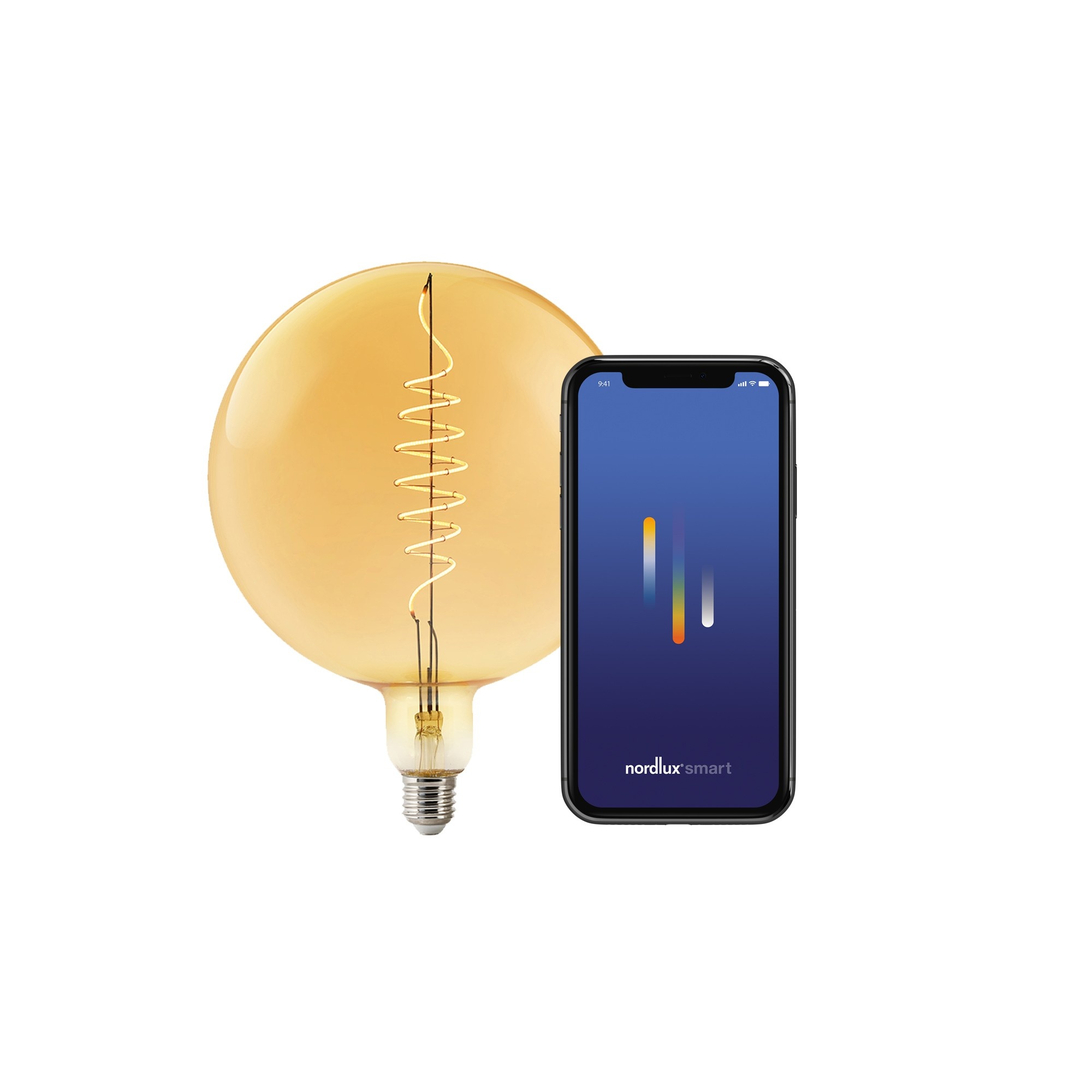 Nordlux Smart E27 G200 Deco 2200 K 380 лм Light Bulb Amber