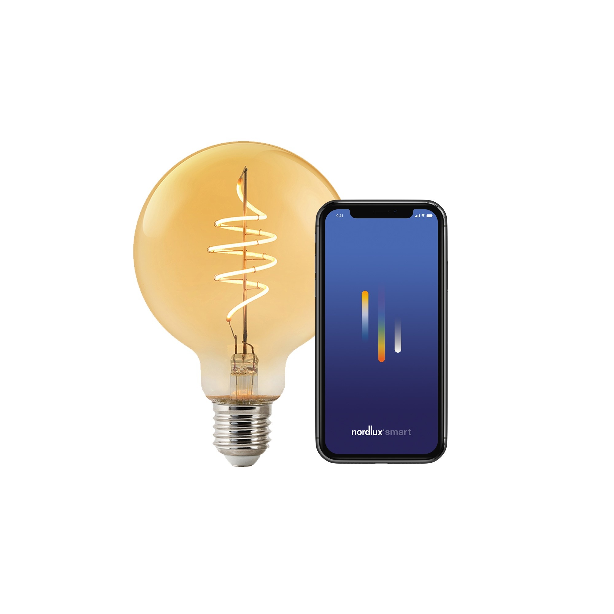 Nordlux Smart E27 G95 Deco 2200 K 380 лм Light Bulb Amber