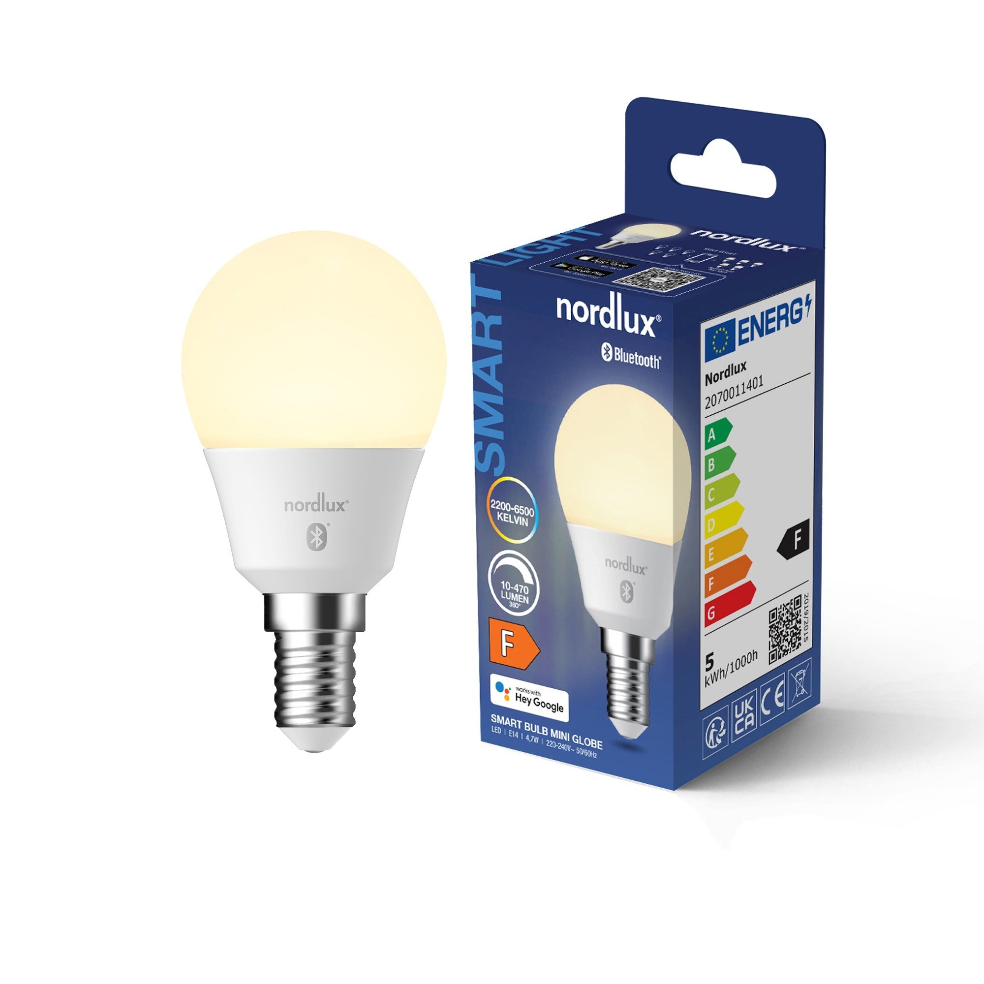 Nordlux Smart E14 G45 2200-6500 K 470 лм Light Bulb белый