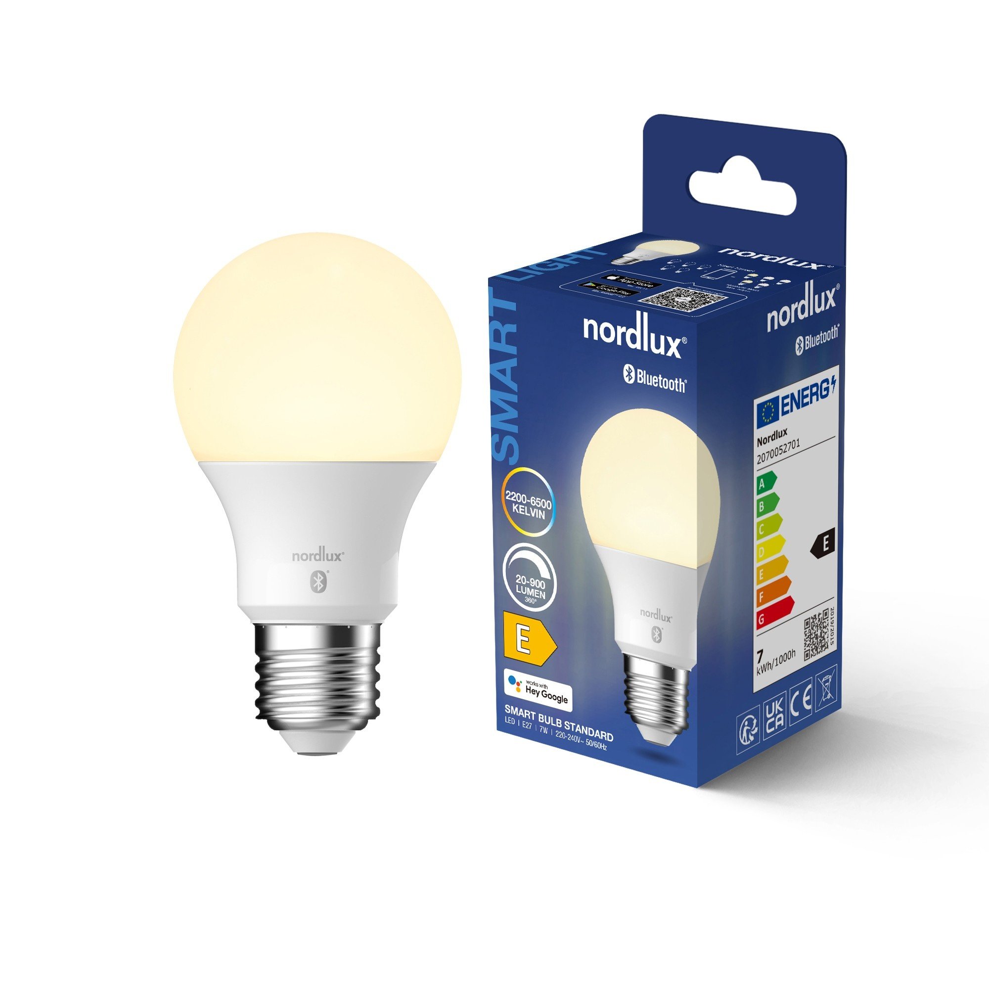 Nordlux Smart E27 A60 2200-6500 K 900 лм Light Bulb белый