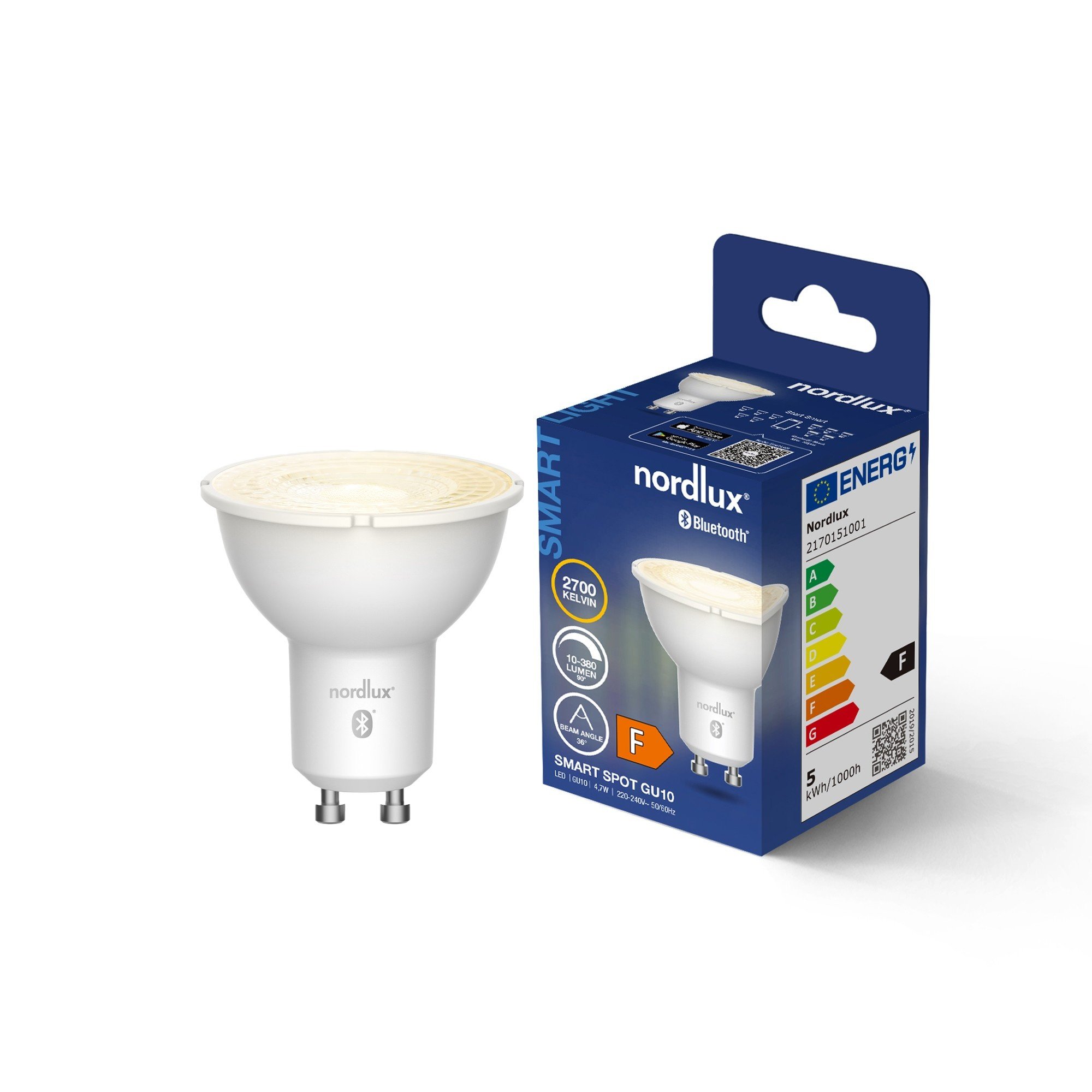 Nordlux Smart GU10 PAR16 2700 K 380 лм Light Bulb прозрачный