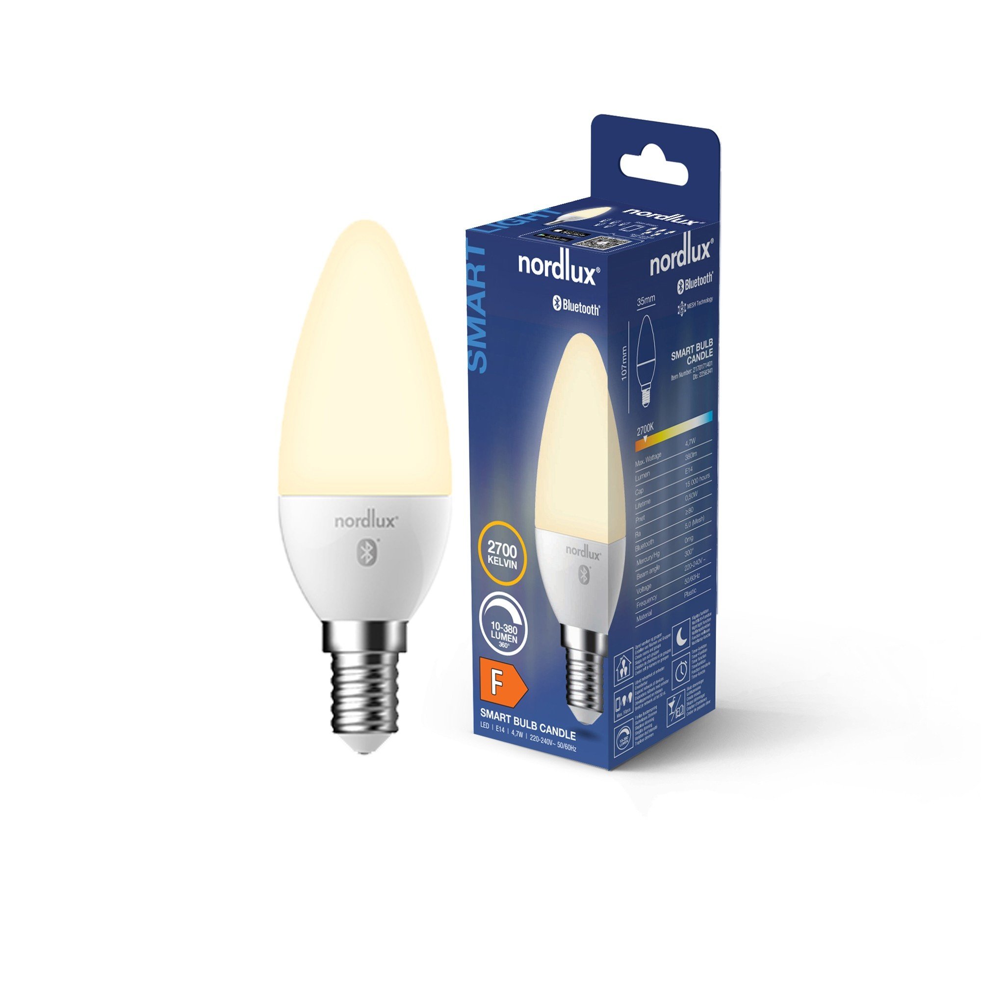 Nordlux Smart E14 C35 2700 K 380 лм Light Bulb белый
