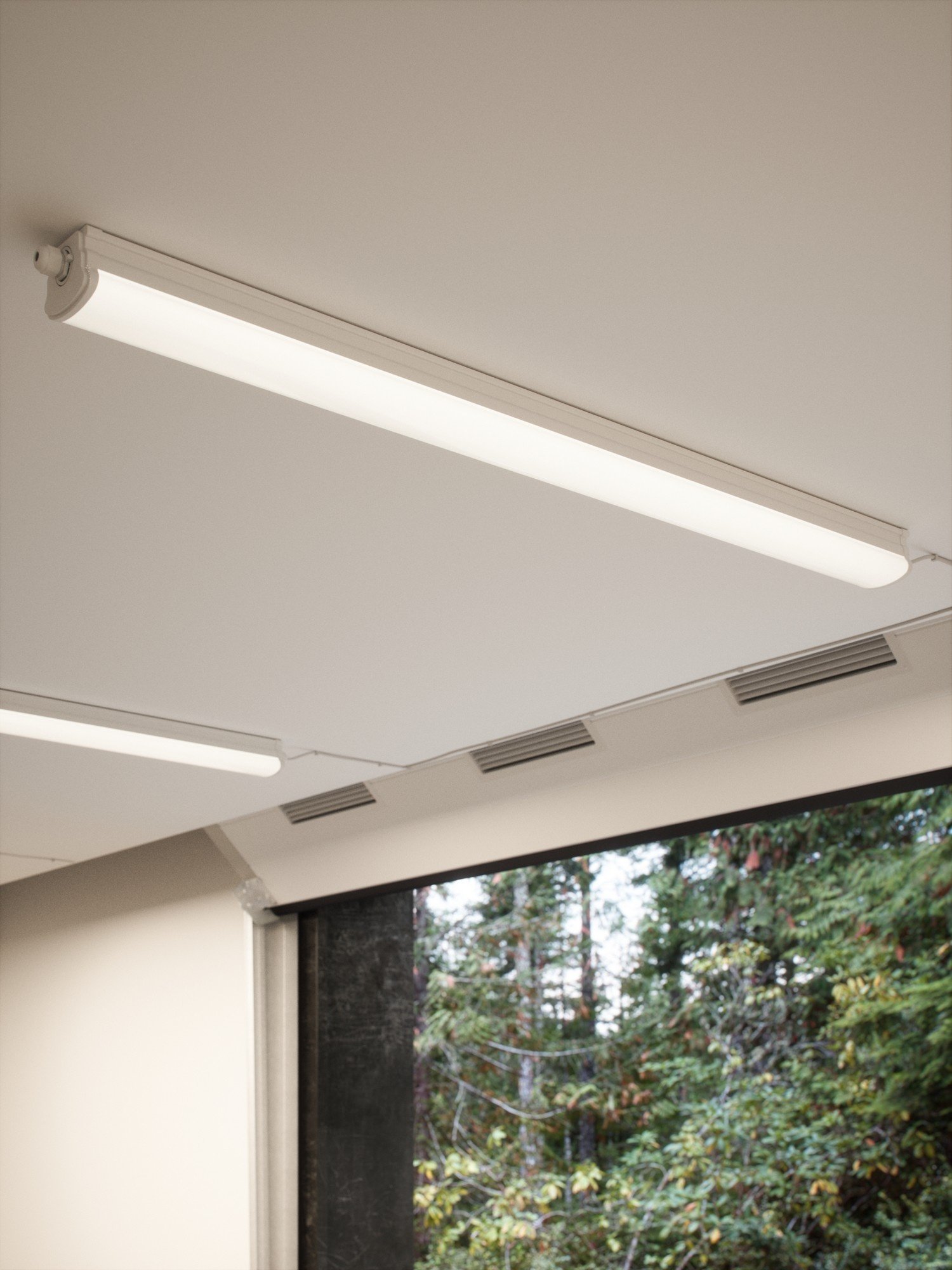 Nordlux Oakland 150 Single Batten Light Fitting белый