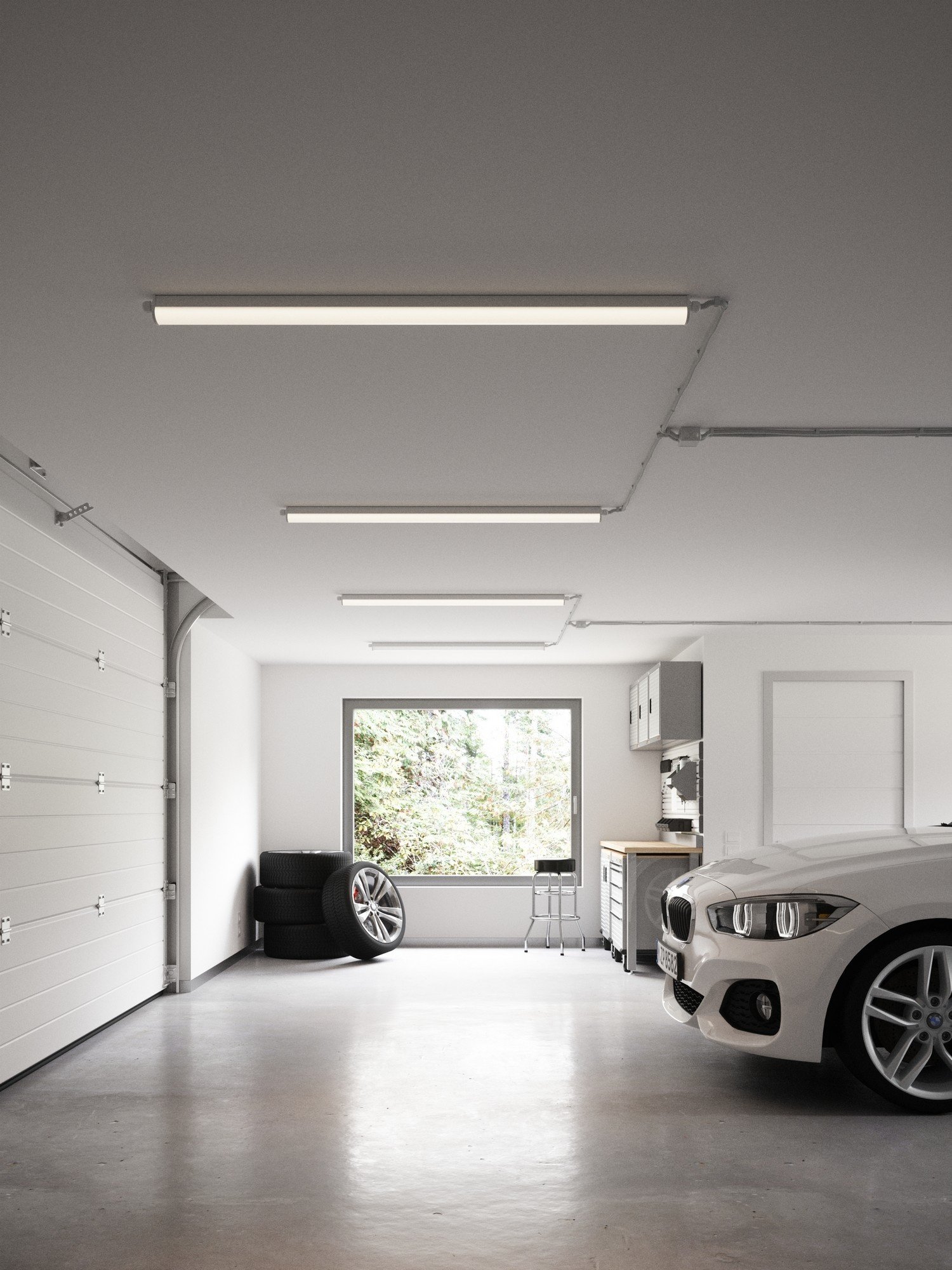 Nordlux Westport 120 Singel Batten Light Fitting серый