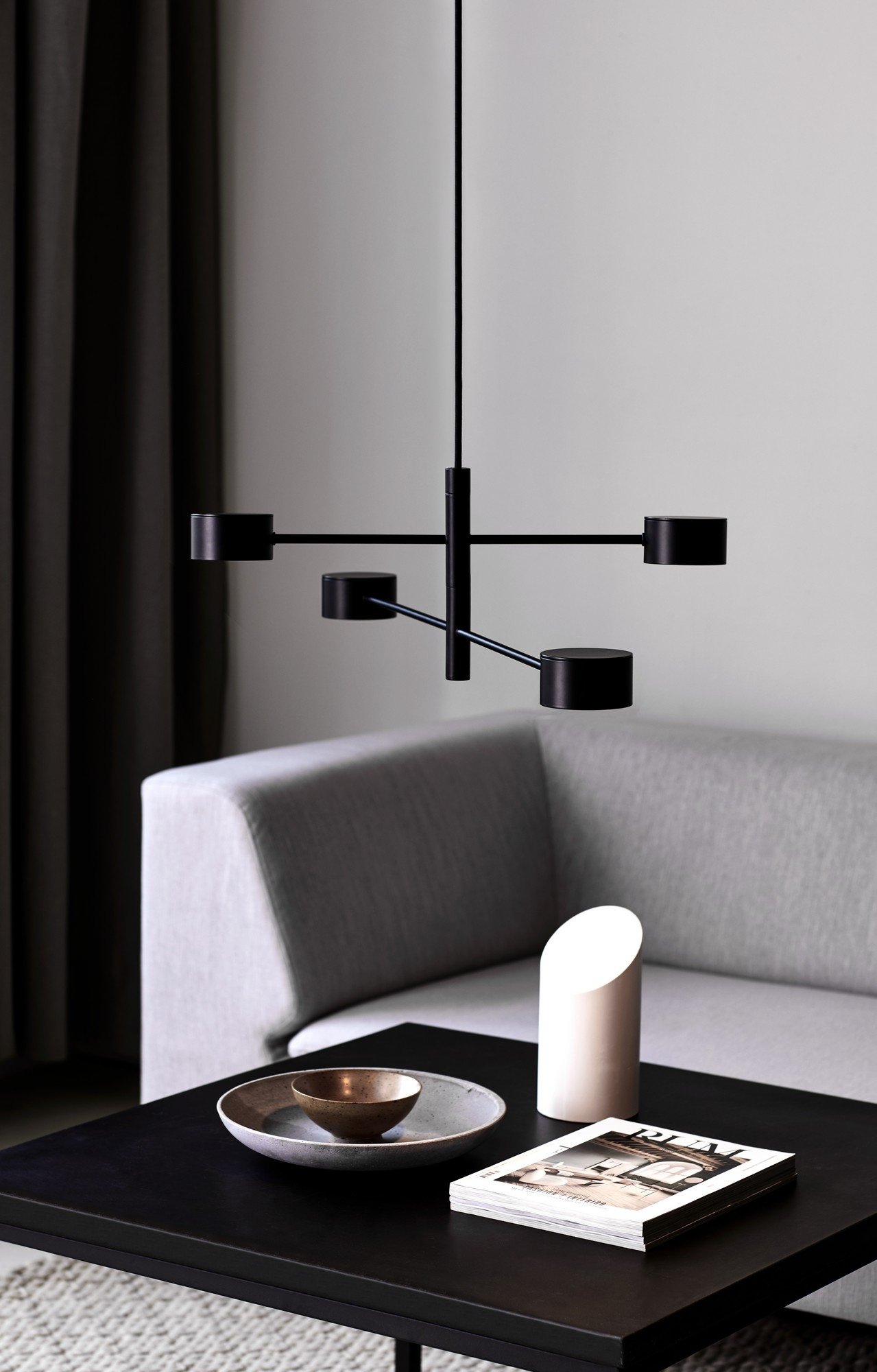 Nordlux Clyde 4-Spot подвесной светильник черный