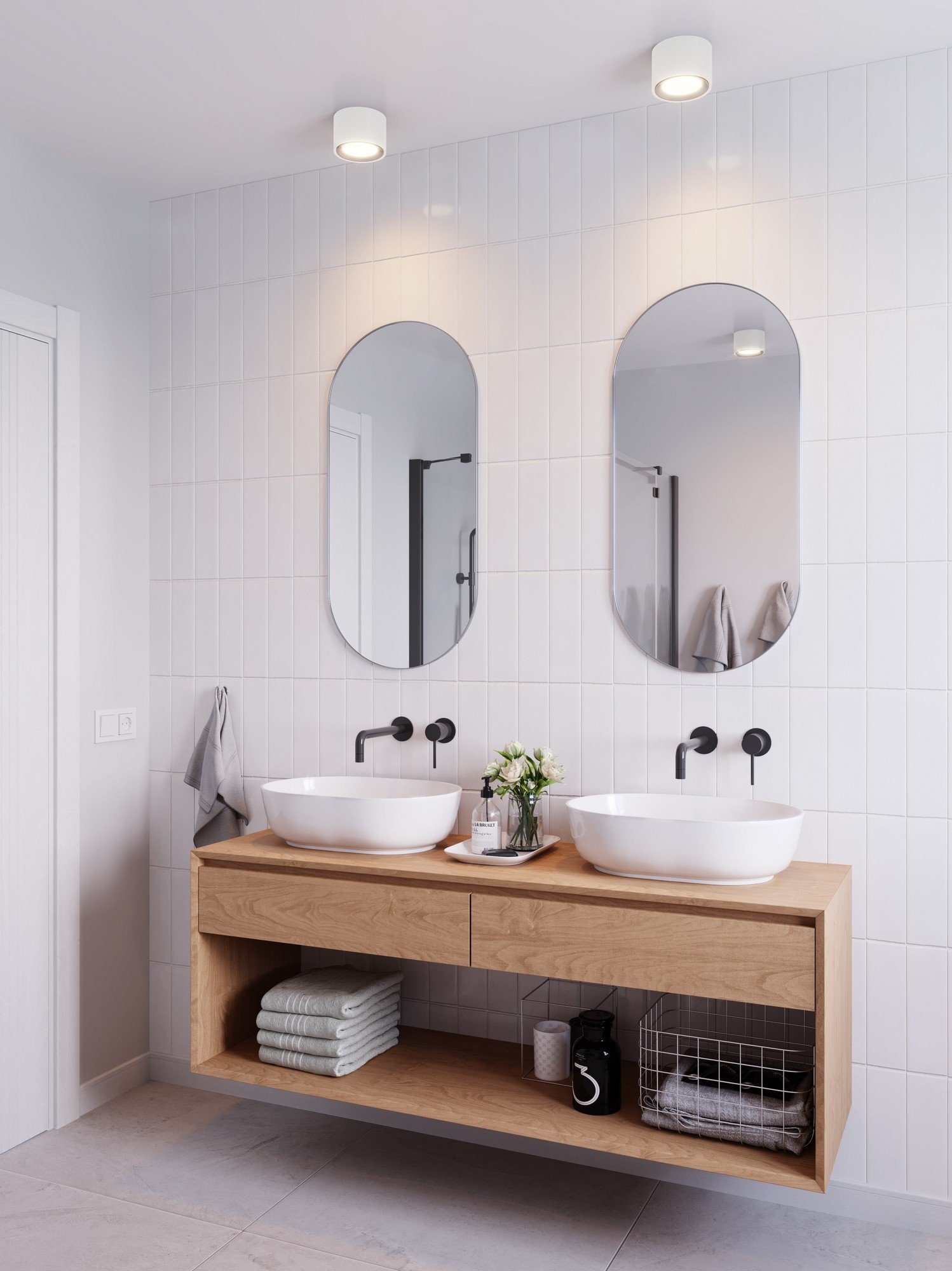 Nordlux Landon 8 освещение для ванной белый