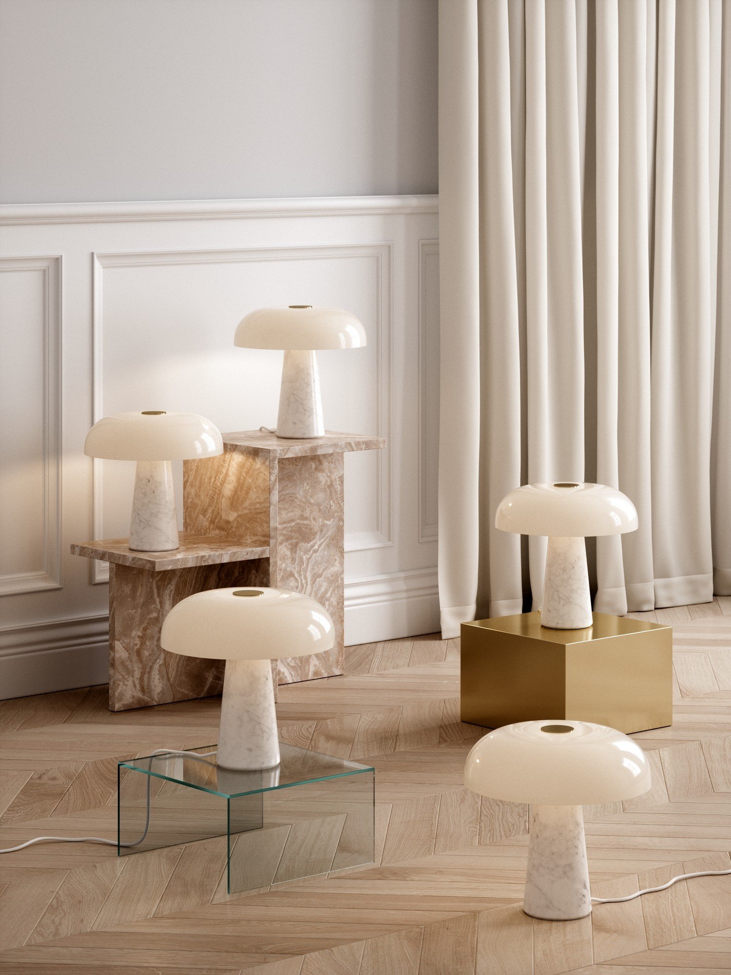 Nordlux Glossy настольная лампа опаловый белый