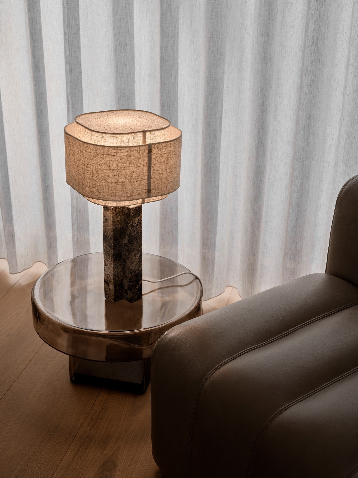 Nordlux Takai Marble настольная лампа бежевый